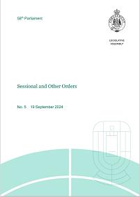 Sessional and Other Orders Cover